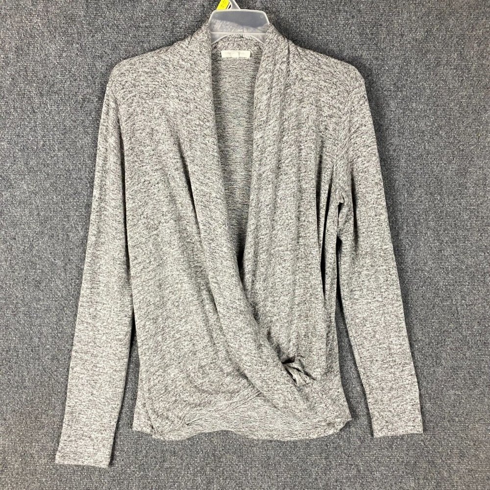 Pure Good Cardigan Women's Large Gray Viscose Blend Adults L